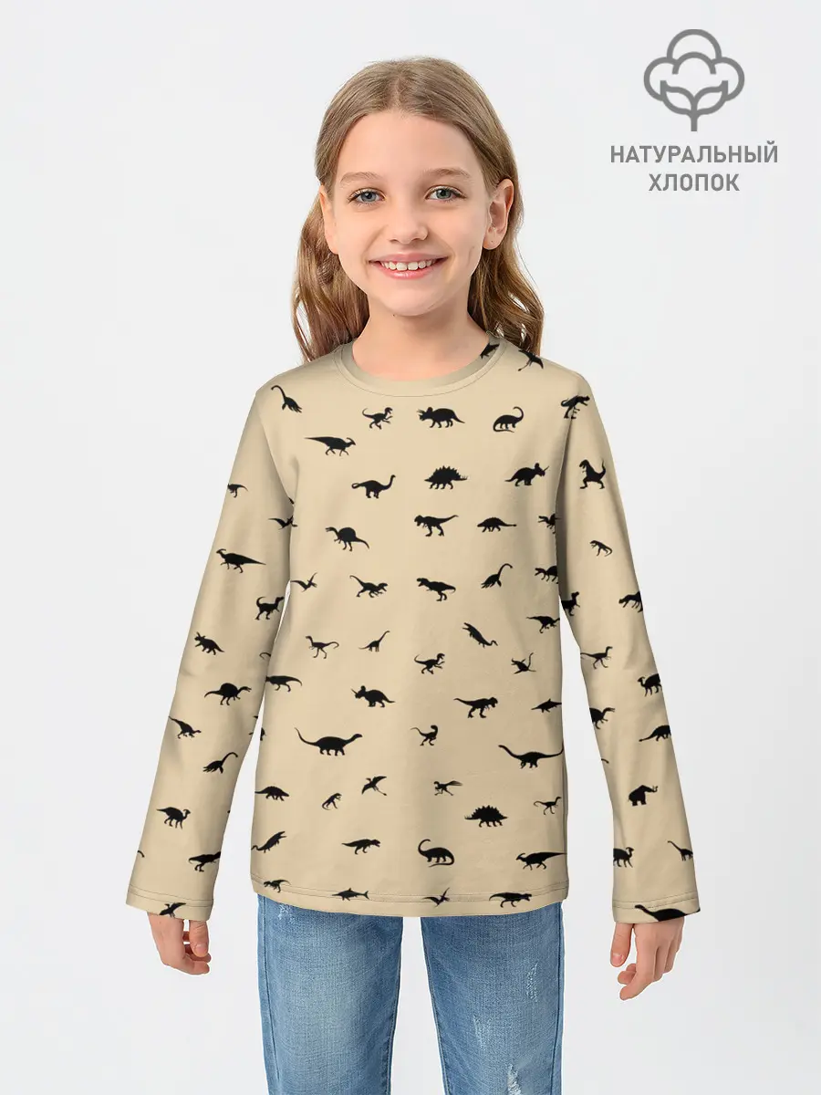 Детский лонгслив / Dinoworld#2