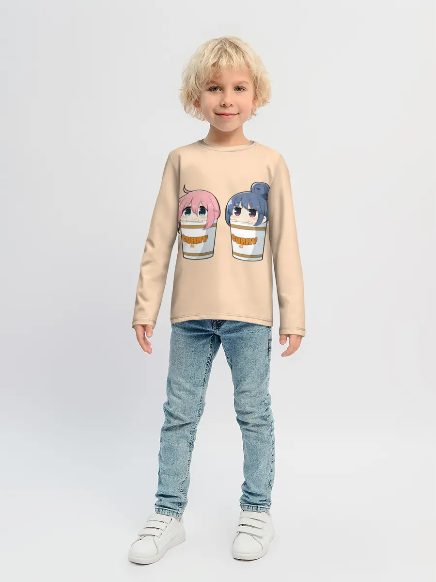 Детский лонгслив / Подружки в карри