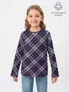 Детский лонгслив / Текстура в клетку