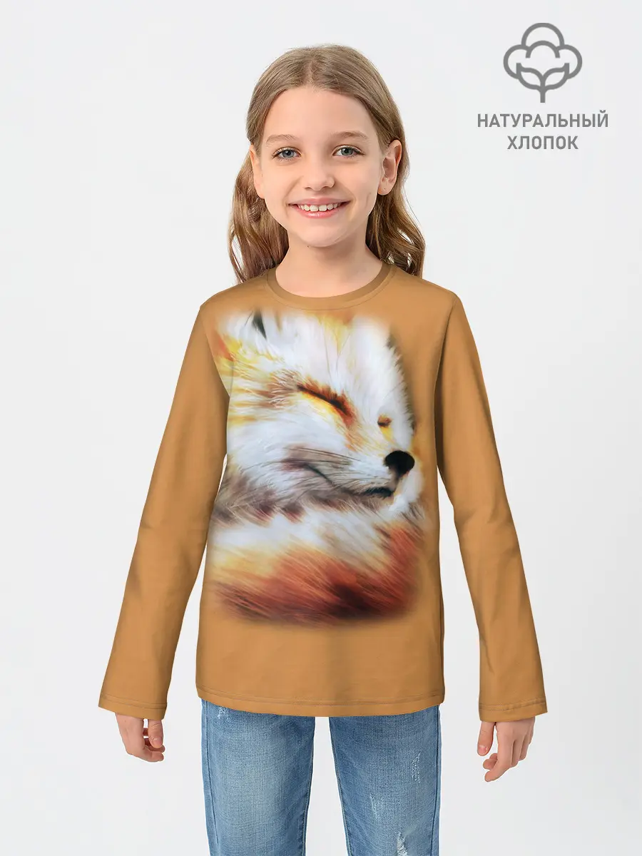 Детский лонгслив / Лисичка