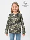 Детский лонгслив / Камуфляж с клевером
