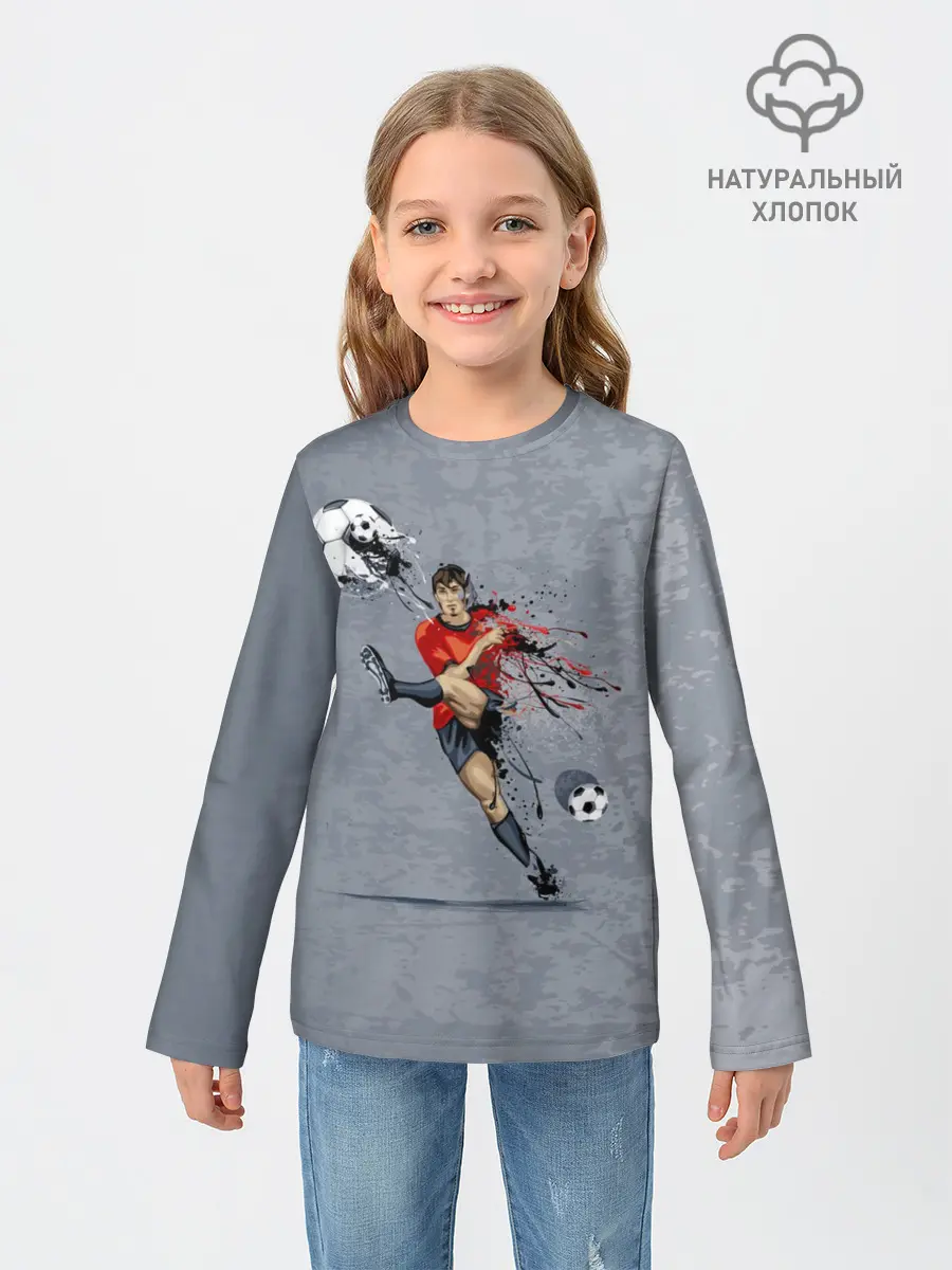 Детский лонгслив / Футбол