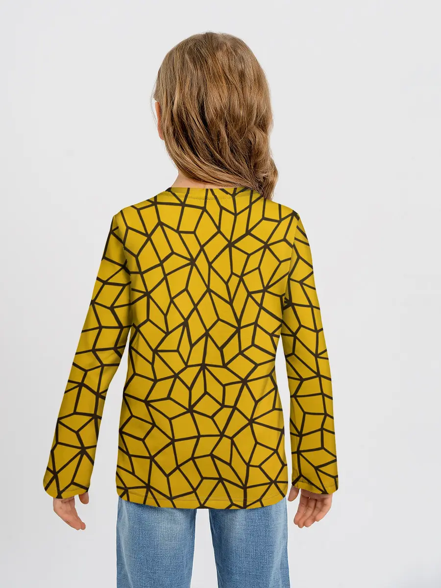 Детский лонгслив / Геометрическая текстура
