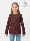 Детский лонгслив / Узор в клеточку