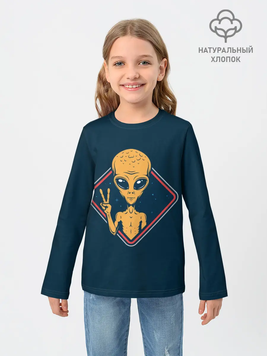 Детский лонгслив / НЛО / UFO