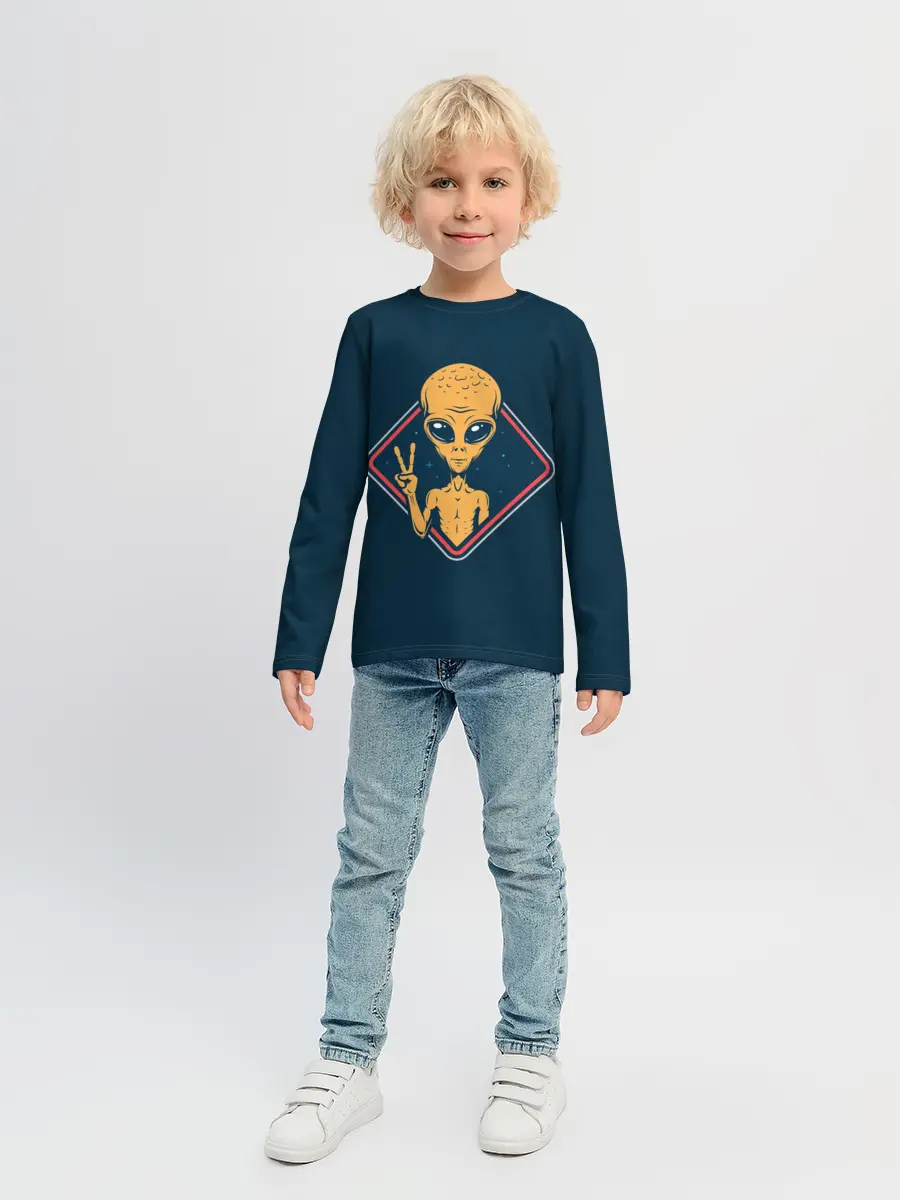 Детский лонгслив / НЛО / UFO
