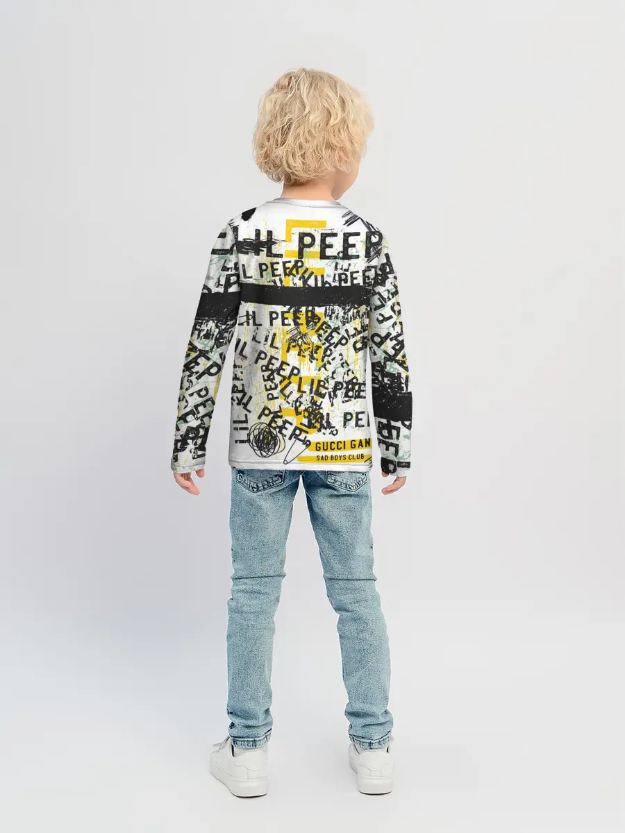 Детский лонгслив / LIL PEEP Vintage Graffiti Wall