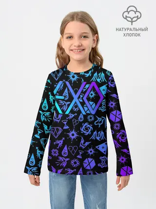 Детский лонгслив / EXO K-POP | LogoBombing