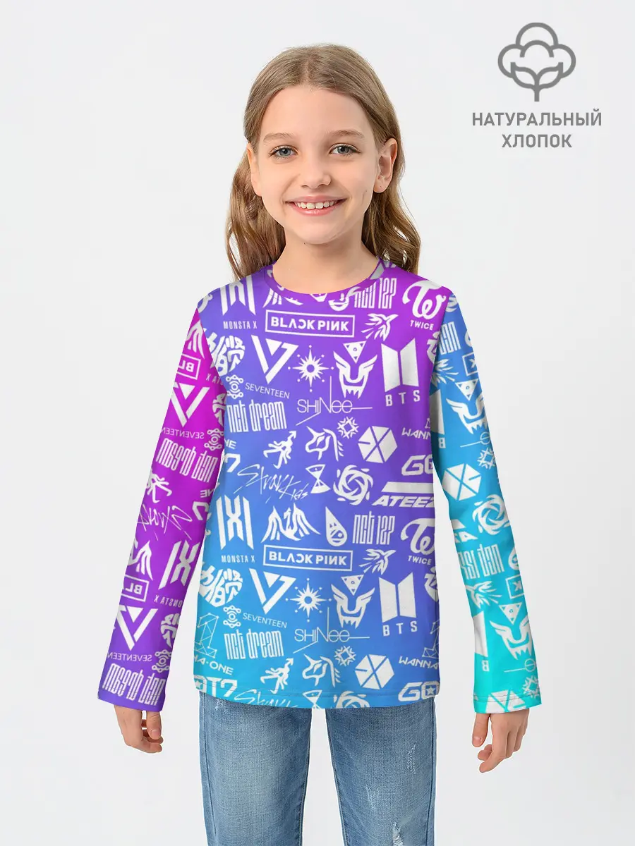 Детский лонгслив / K-POP | Лучшие Группы