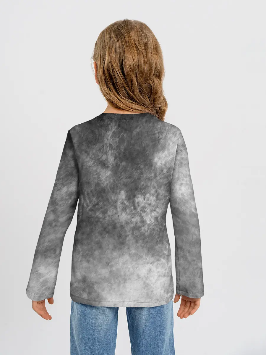 Детский лонгслив / Cartoon cat