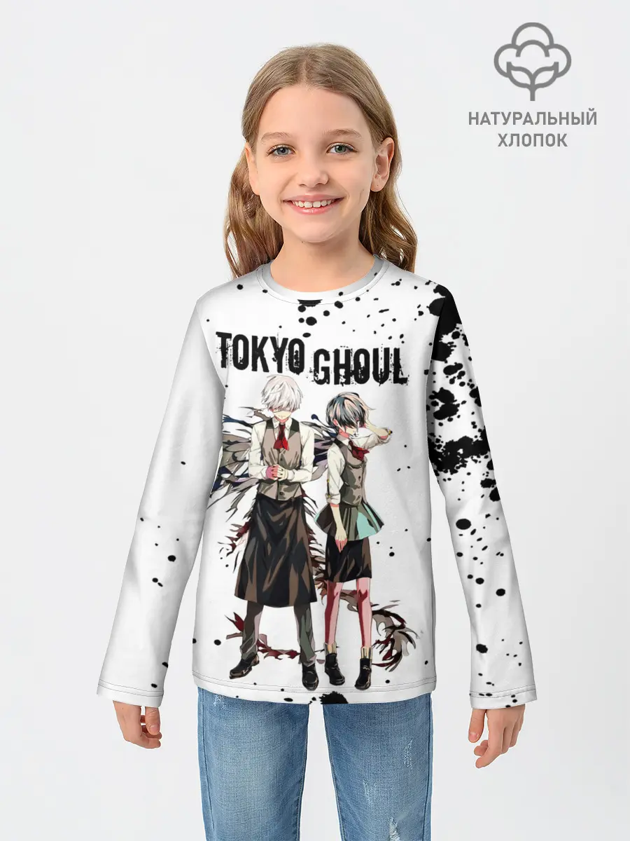Детский лонгслив / Канеки Кен и Тоука Киришима