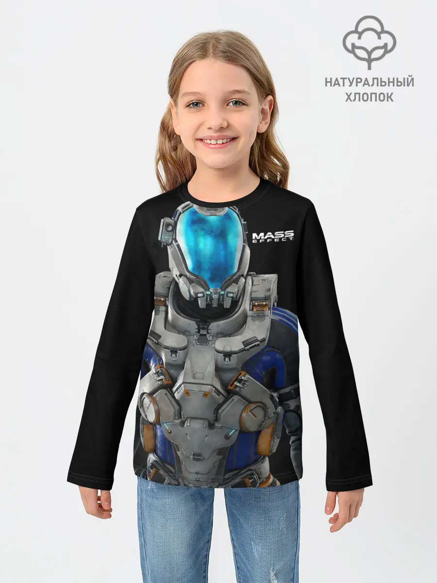 Детский лонгслив / масс эффект