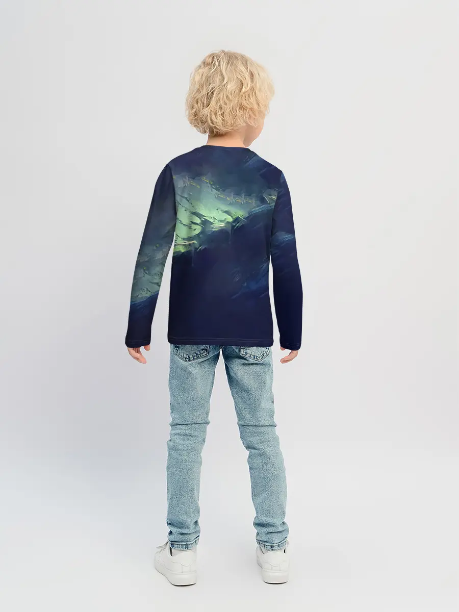 Детский лонгслив / Зеленая маска Канеки Кен