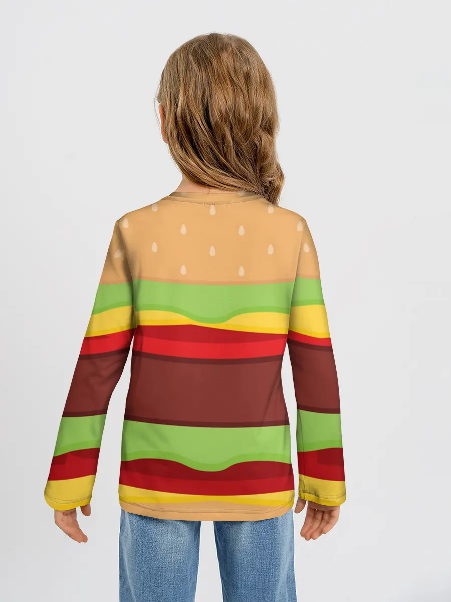 Детский лонгслив / Бургер