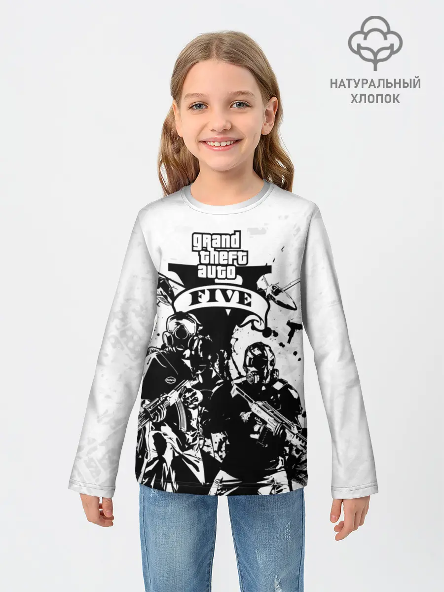 Детский лонгслив / GTA 5 / ГТА 5
