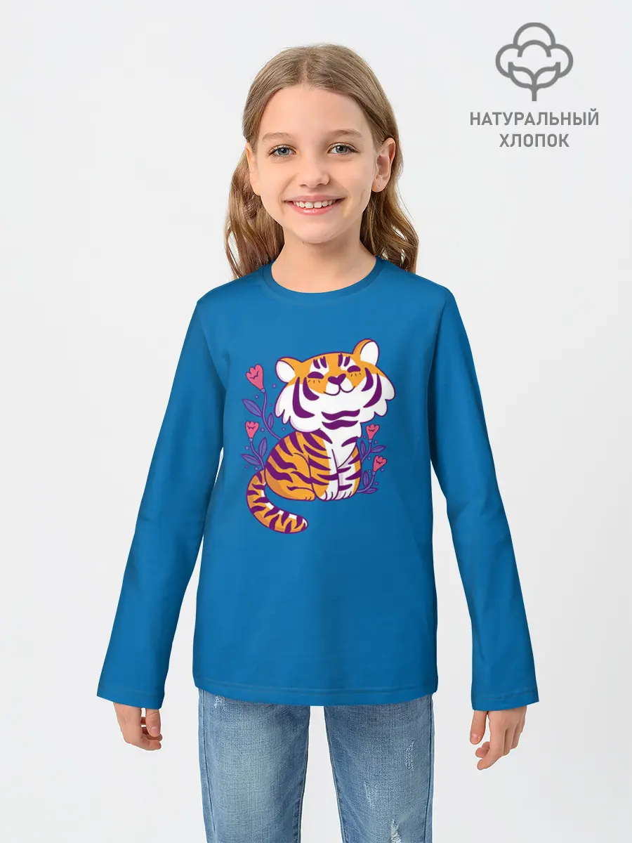 Детский лонгслив / Тигр