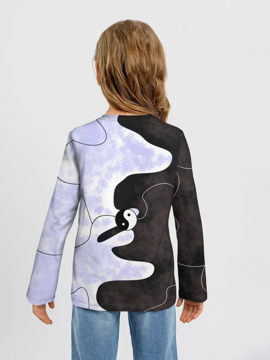 Детский лонгслив / Инь-Янь