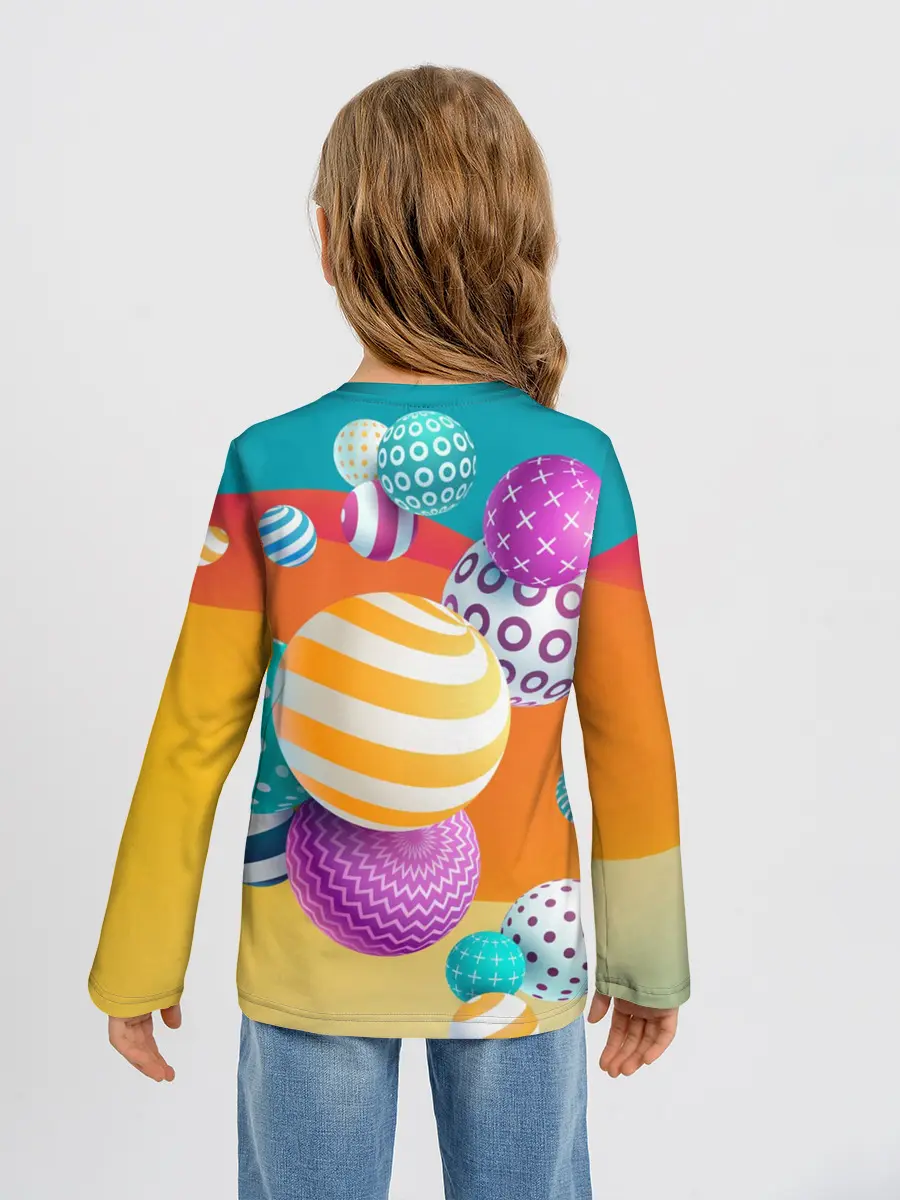 Детский лонгслив / Мячики