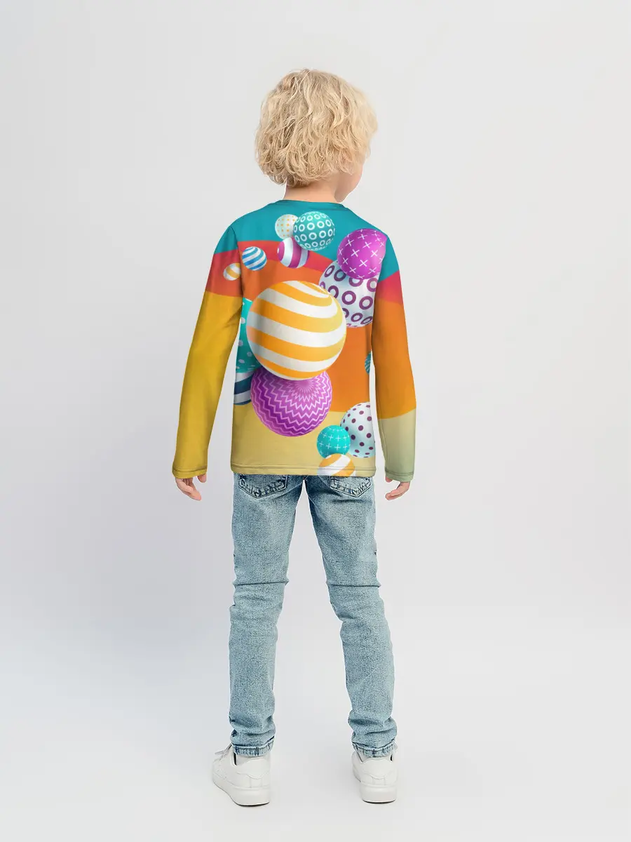 Детский лонгслив / Мячики