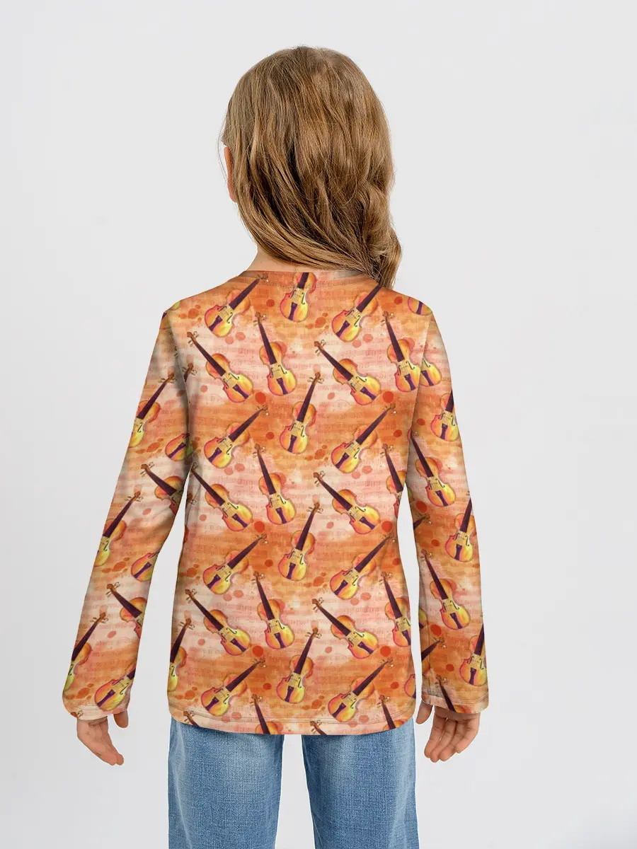 Детский лонгслив / Скрипач