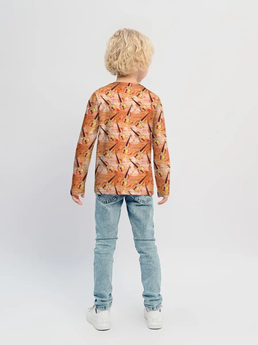 Детский лонгслив / Скрипач