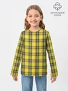 Детский лонгслив / Клеточный узор