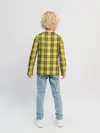 Детский лонгслив / Клеточный узор