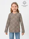 Детский лонгслив / Клеточный узор