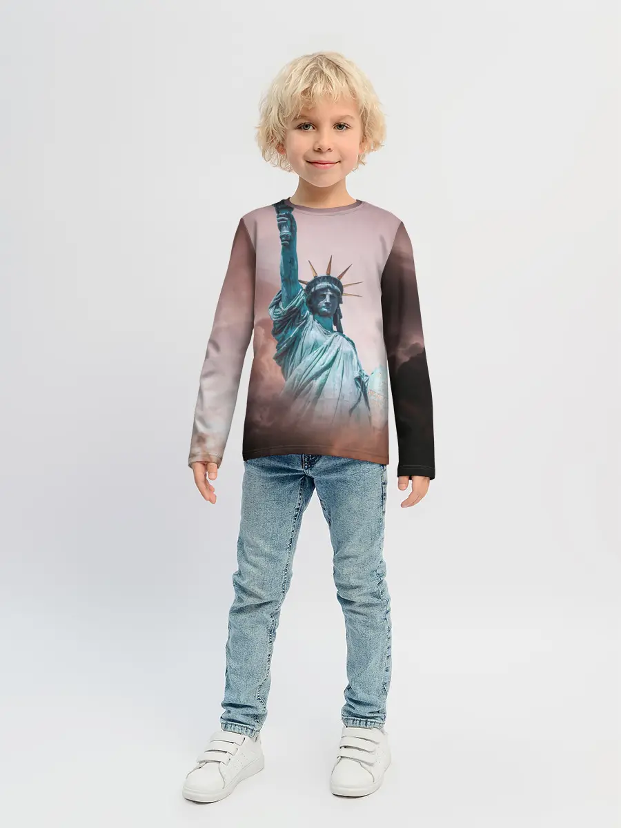 Детский лонгслив / Статуя свободы