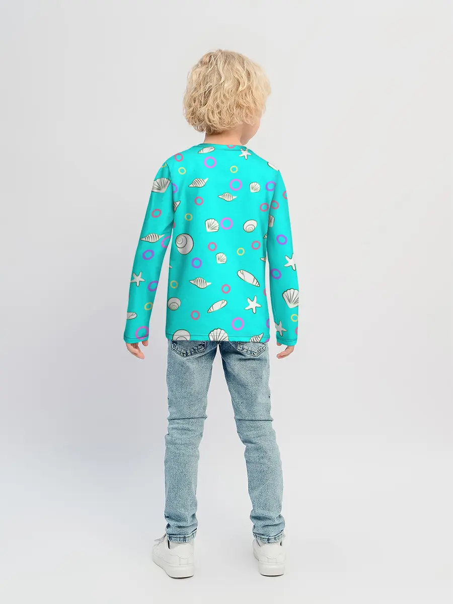 Детский лонгслив / Морские моллюски