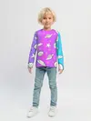 Детский лонгслив / Ракушки с градиентом