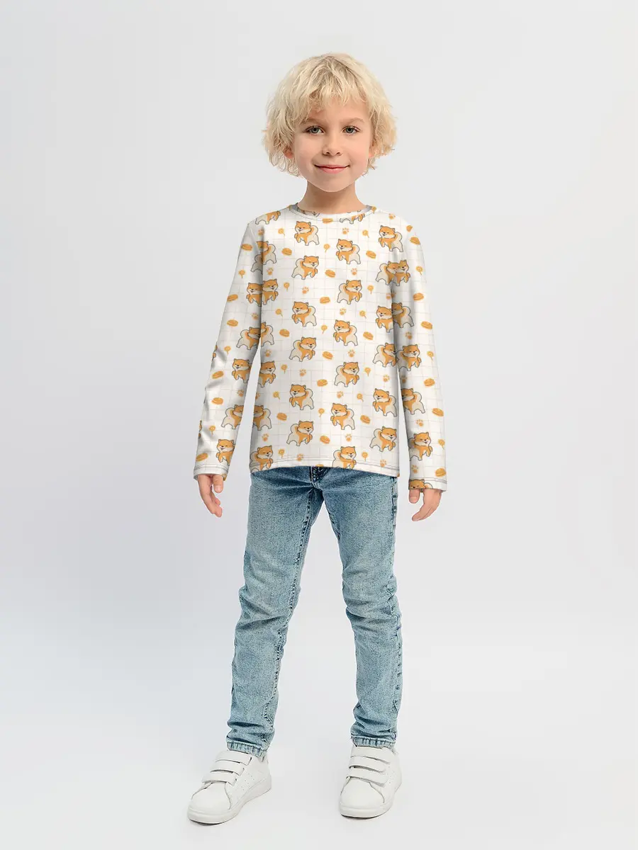 Детский лонгслив / Крутая Шиба-Ину