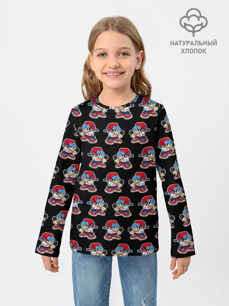 Детский лонгслив / Friday Night Funkin, паттерн