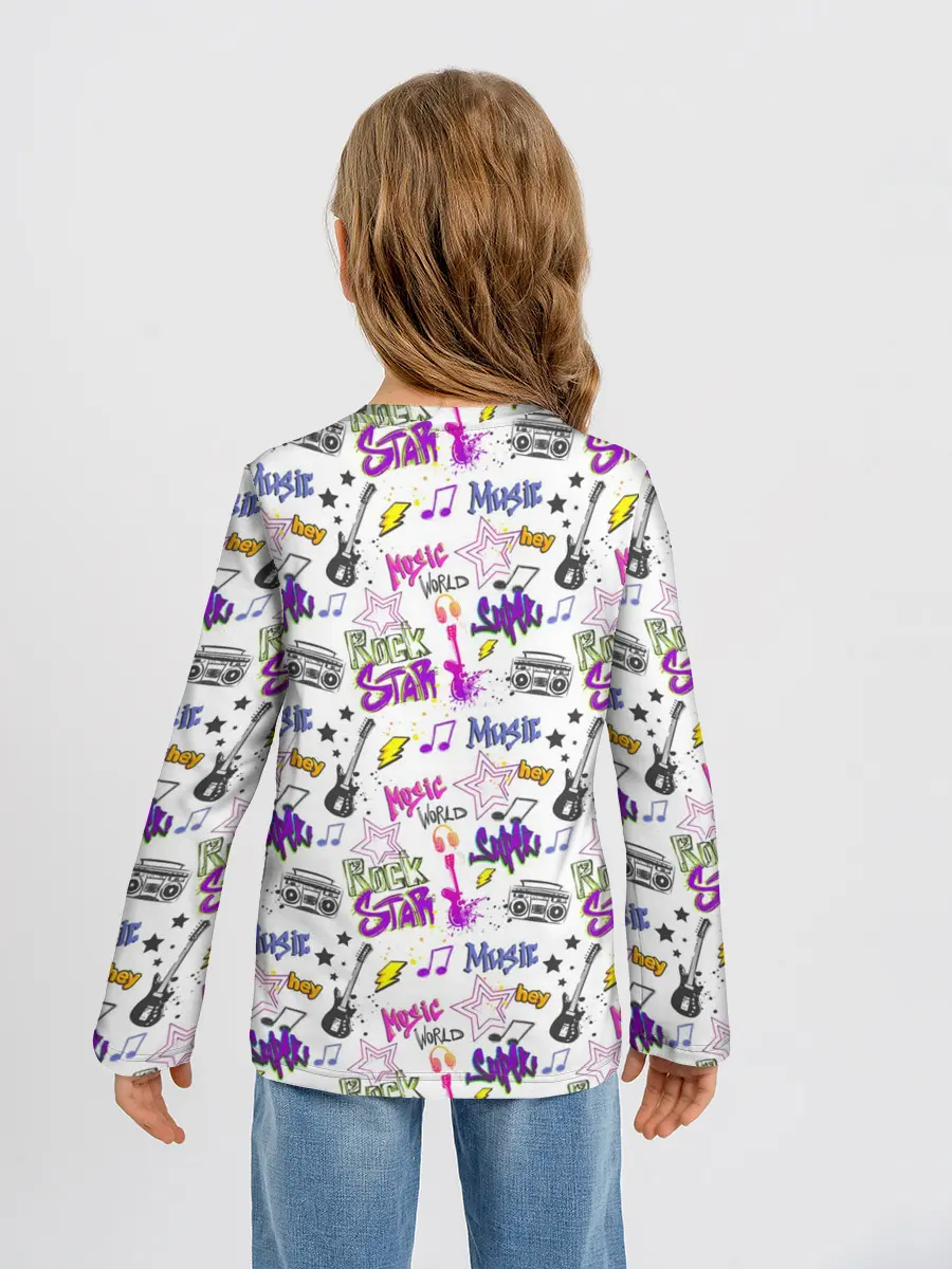 Детский лонгслив / Рок