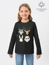 Детский лонгслив / Выдающиеся звери. Минимализм