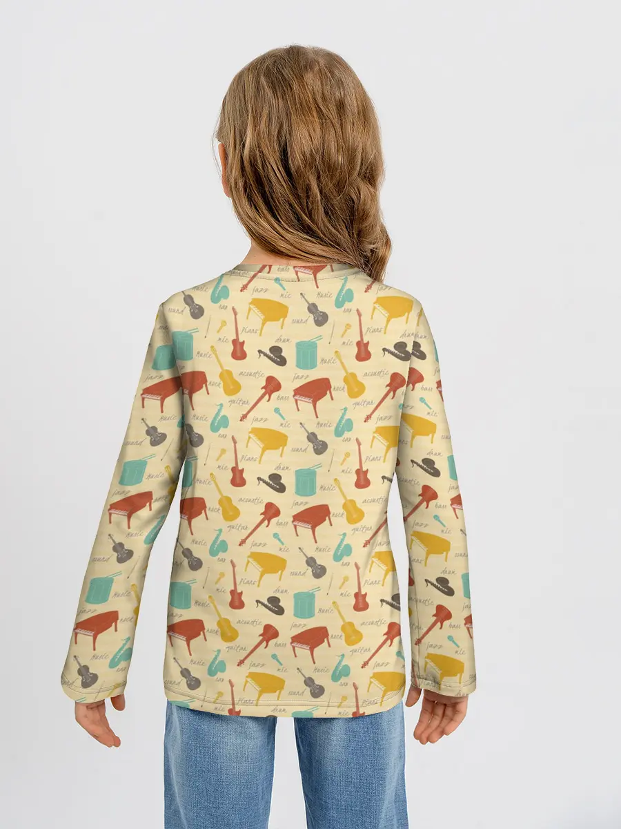 Детский лонгслив / Музыкант