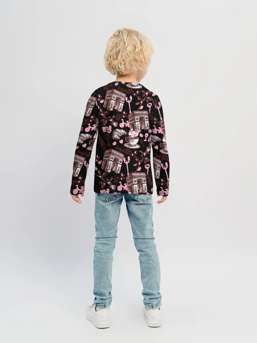 Детский лонгслив / Париж / Paris