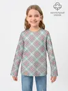 Детский лонгслив / Узор в клетку