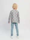 Детский лонгслив / Узор в клетку