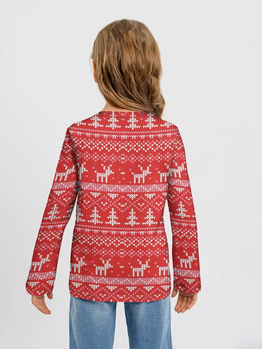 Детский лонгслив / Русские народные узоры