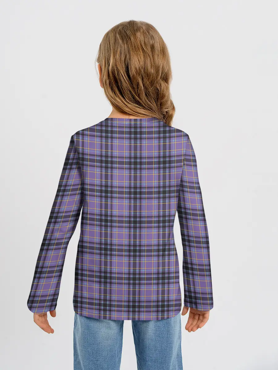 Детский лонгслив / Узор в клетку