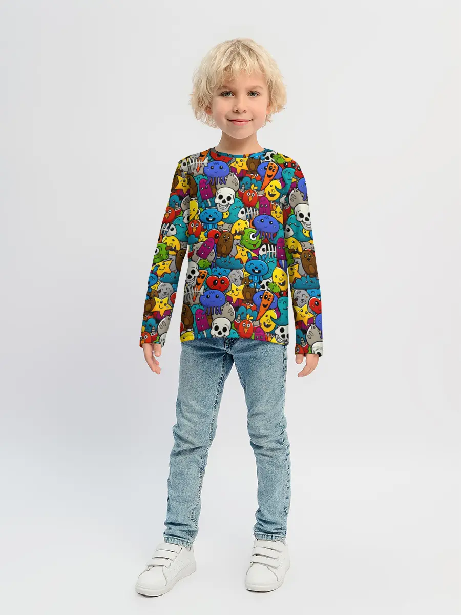 Детский лонгслив / Граффити