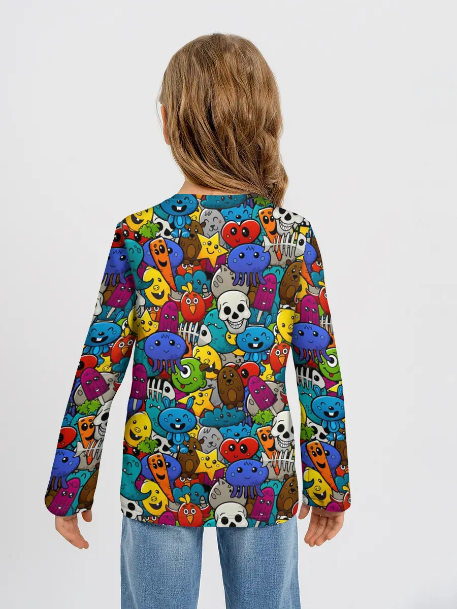 Детский лонгслив / Граффити