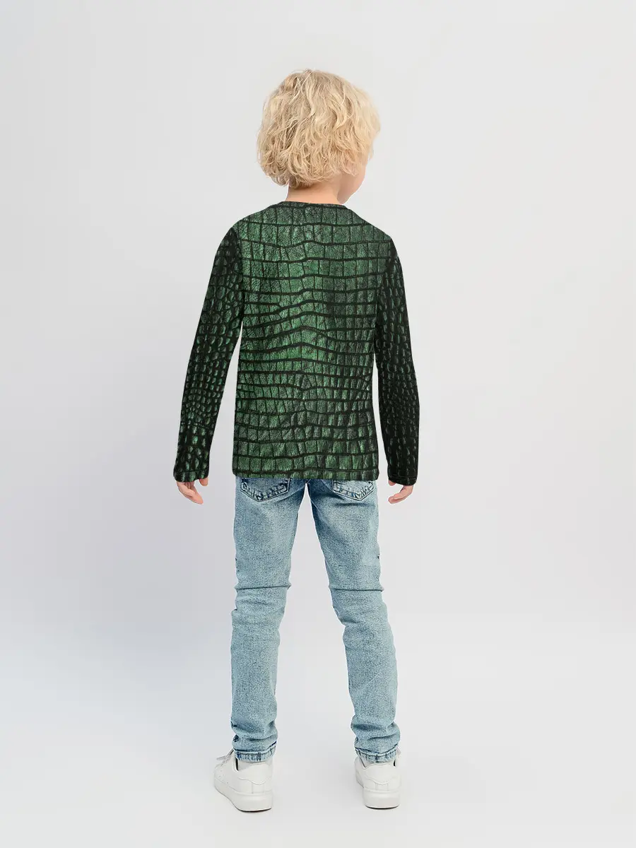 Детский лонгслив / Кожа Крокодила
