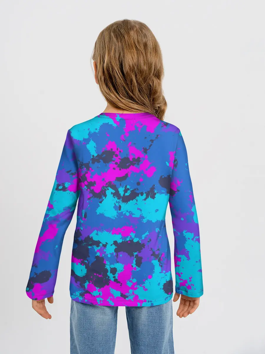 Детский лонгслив / Неоновые краски