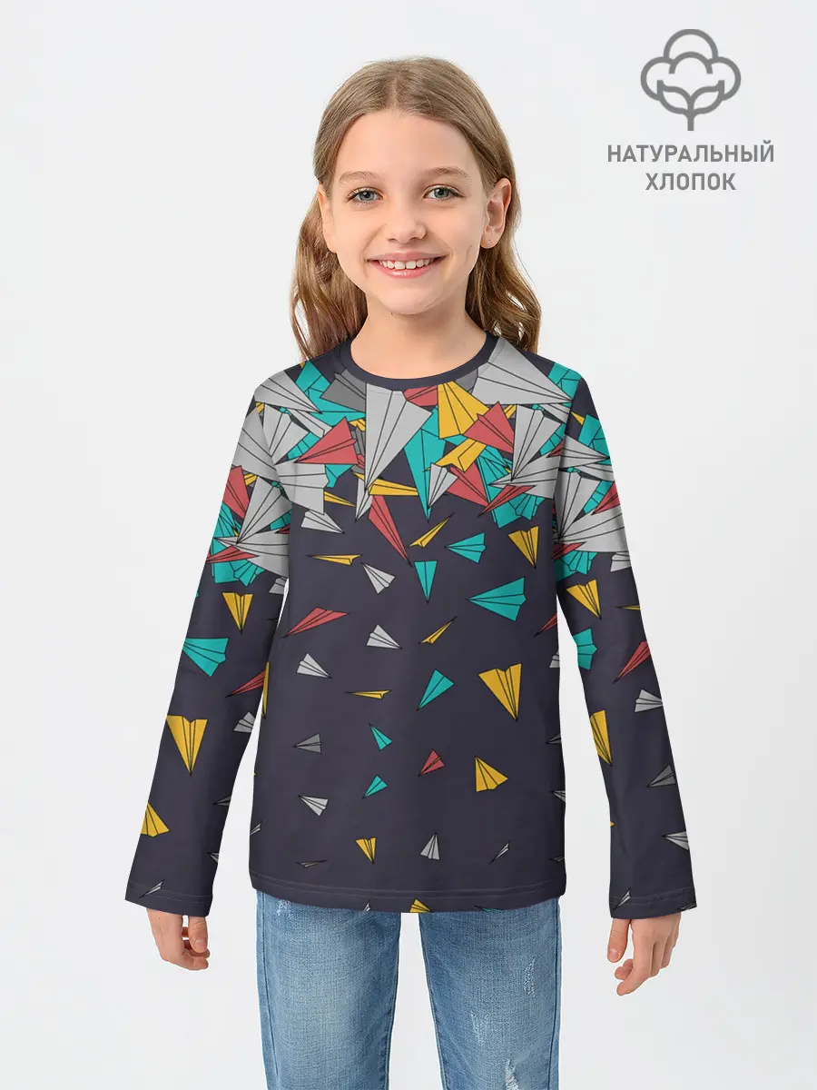 Детский лонгслив / Самолётики