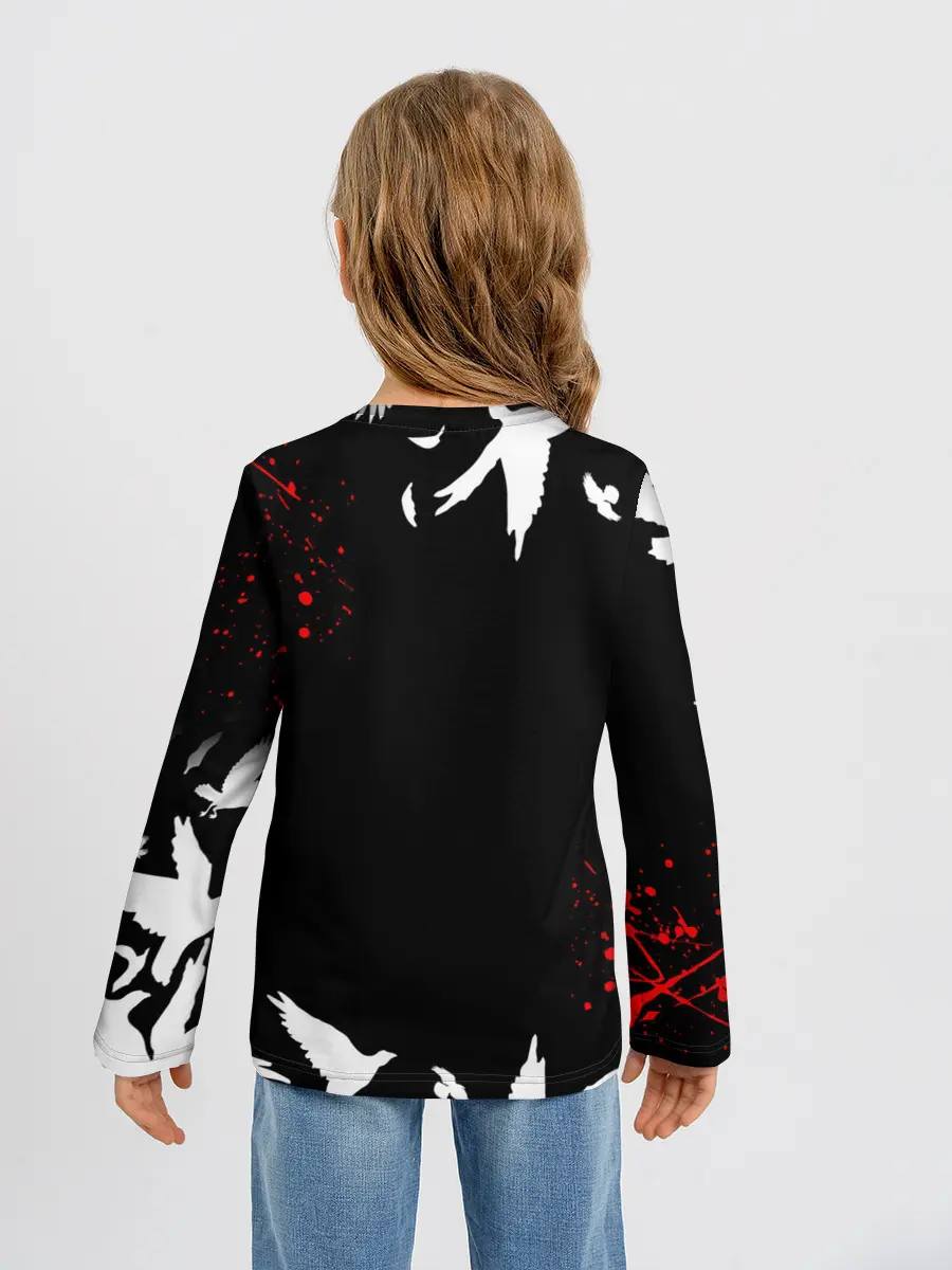 Детский лонгслив / Haikyu birds