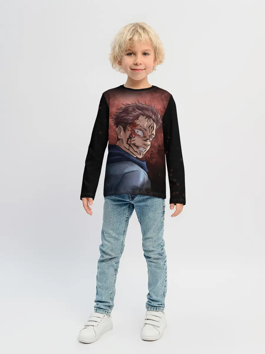 Детский лонгслив / МАГИЧЕСКАЯ БИТВА / SUKUNA