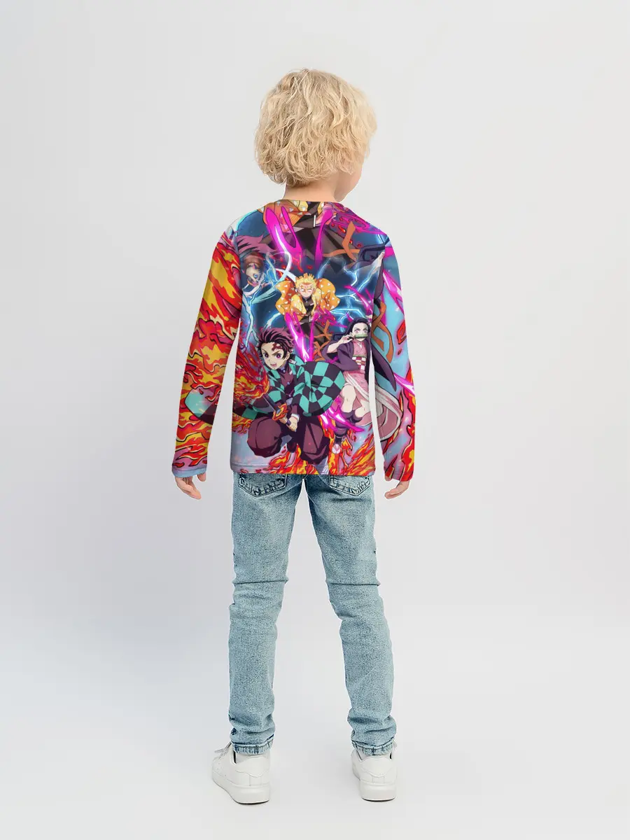 Детский лонгслив / КЛИНОК РАССЕКАЮЩИЙ ДЕМОНОВ