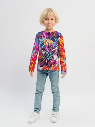 Детский лонгслив / КЛИНОК РАССЕКАЮЩИЙ ДЕМОНОВ